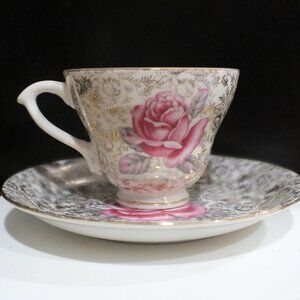 Vintage Yamaka China Japan Teacup and Saucer 1950